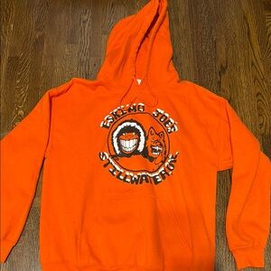 Orange Hoodie - Eskimo Joes Size Medium